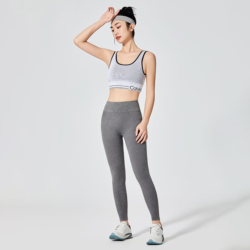 Legging Sukan Kesan Kesan Kelabu Wanita Kelabu